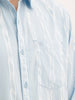 Classic Regular Fit AOP Shirt | Light Blue | WOSH0411M