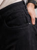 Mild Washed Relaxed Fit Jeans | Black