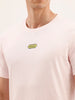 Slim Fit Placement Printed T-Shirt | Pink