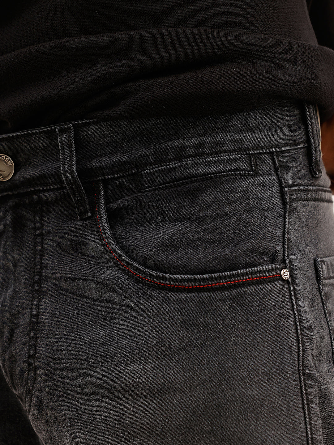 Faded Anti Fit Denim Jeans | Dark Grey