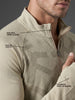 Quarter Zip Sweatshirt | Active |  Beige