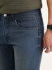 Straight Fit Faded Denim Jeans | Blue