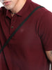 Marron Pique Basic Polo