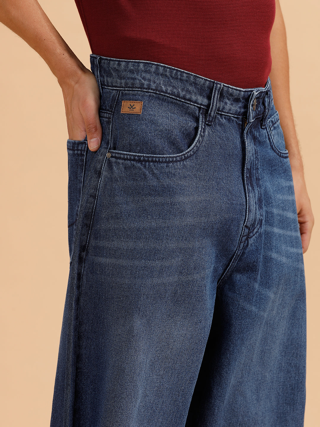 00s LEVI’S 504 good fade baggy jeans W32 Heavy Fade Baggy Fit Jeans | Dark Blue – Wrogn