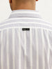 Regular Fit Striped Full Sleeve Shirt | Purple