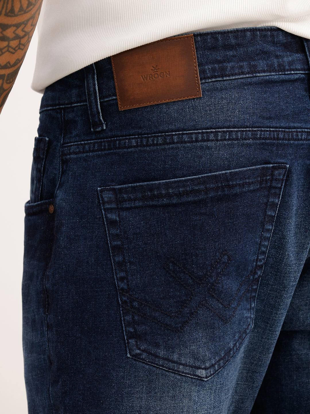 Slim Crop Fit Denim Jeans | Blue