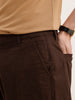 Anti Fit Solid Trouser | Brown