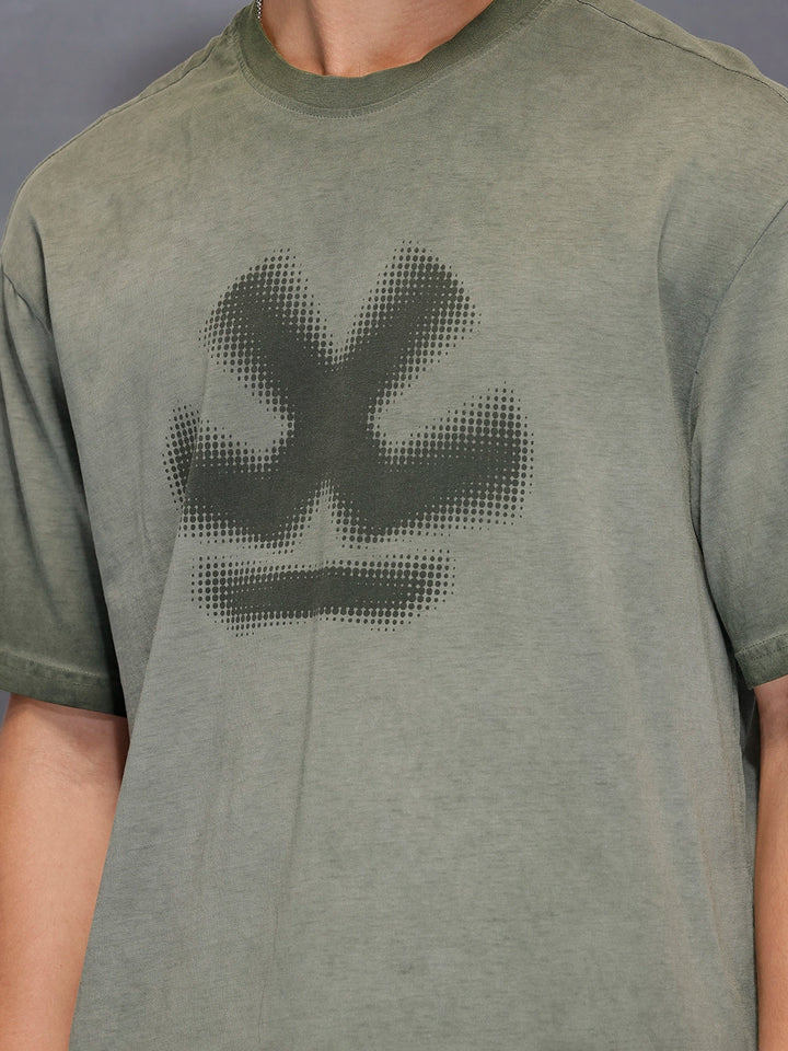 Men’s washed oversized tshirt | Charcoal