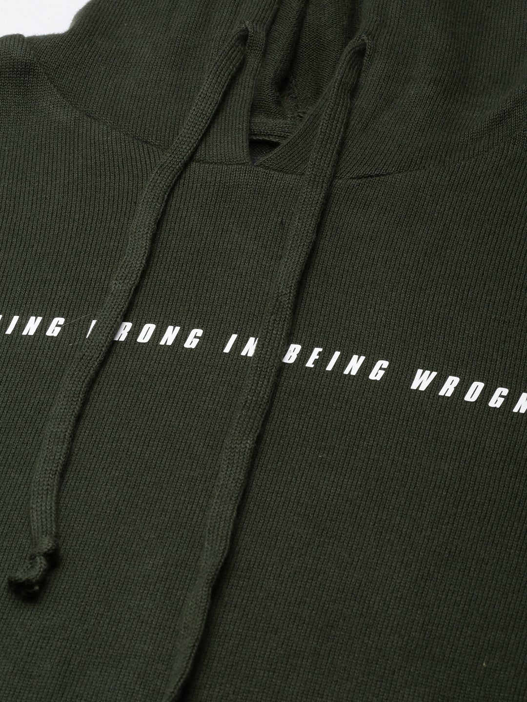 Printed Comfort Olive Hoodie