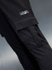 Men's casual straight fit knitted jogger | Black
