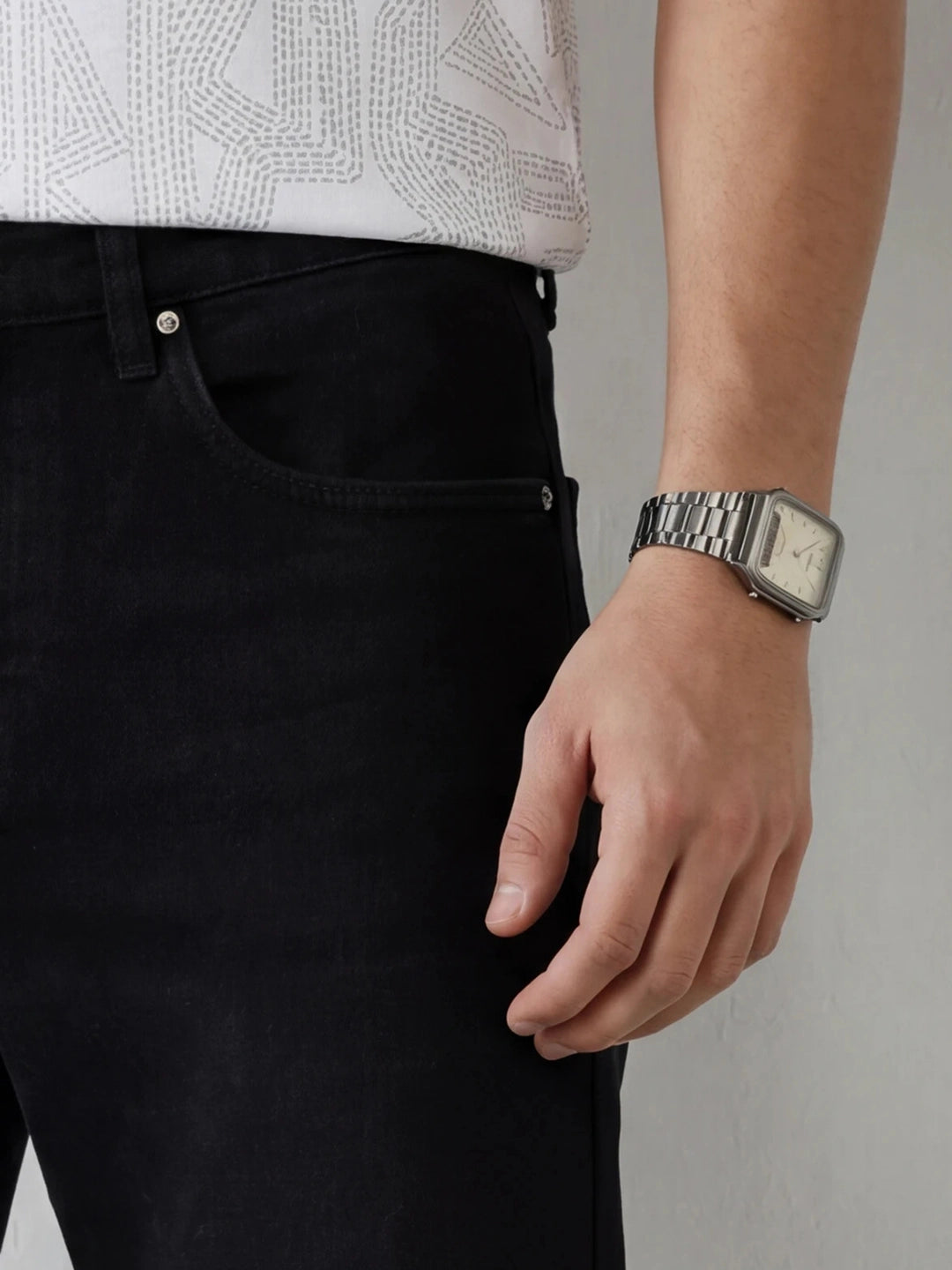 Loose Fit Denim Jeans | Black