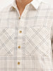 Comfort Fit Textured Shirt  | Off White