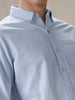 Solid Blue Formal Shirt