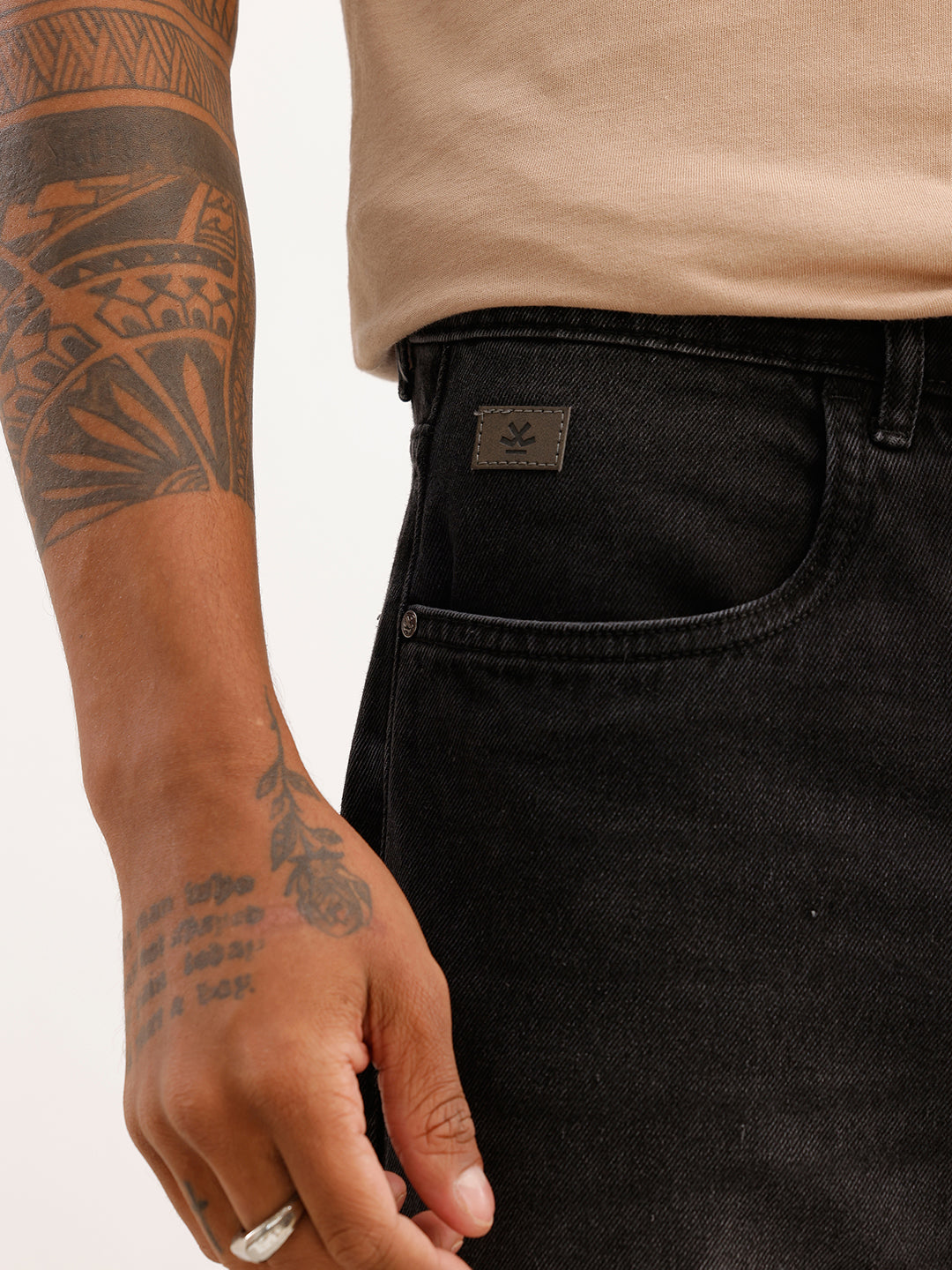 Faded Relaxed Fit Denim Jeans | Grey
