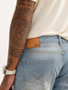 Slim Fit Light Faded Denim Jeans | Light Blue
