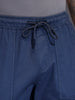 Men's casual Slim fit trousers with mutiple utility pockets | Navy Blue