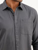 Solid Regular Fit Full Sleeve Shirt | Grey | WWSH0853MAZ