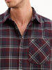 Regular Fit Full Sleeve Checkered Shirt | Maroon