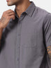 Dark Grey Half Sleeve Shirt