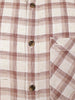 Classic Slim Fit Checkered Shirt | Brown