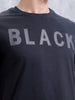 Men's Slim Fit Graphic Printed T-Shirt | Black