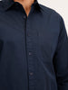 Solid Regular Fit Shirt | Navy Blue