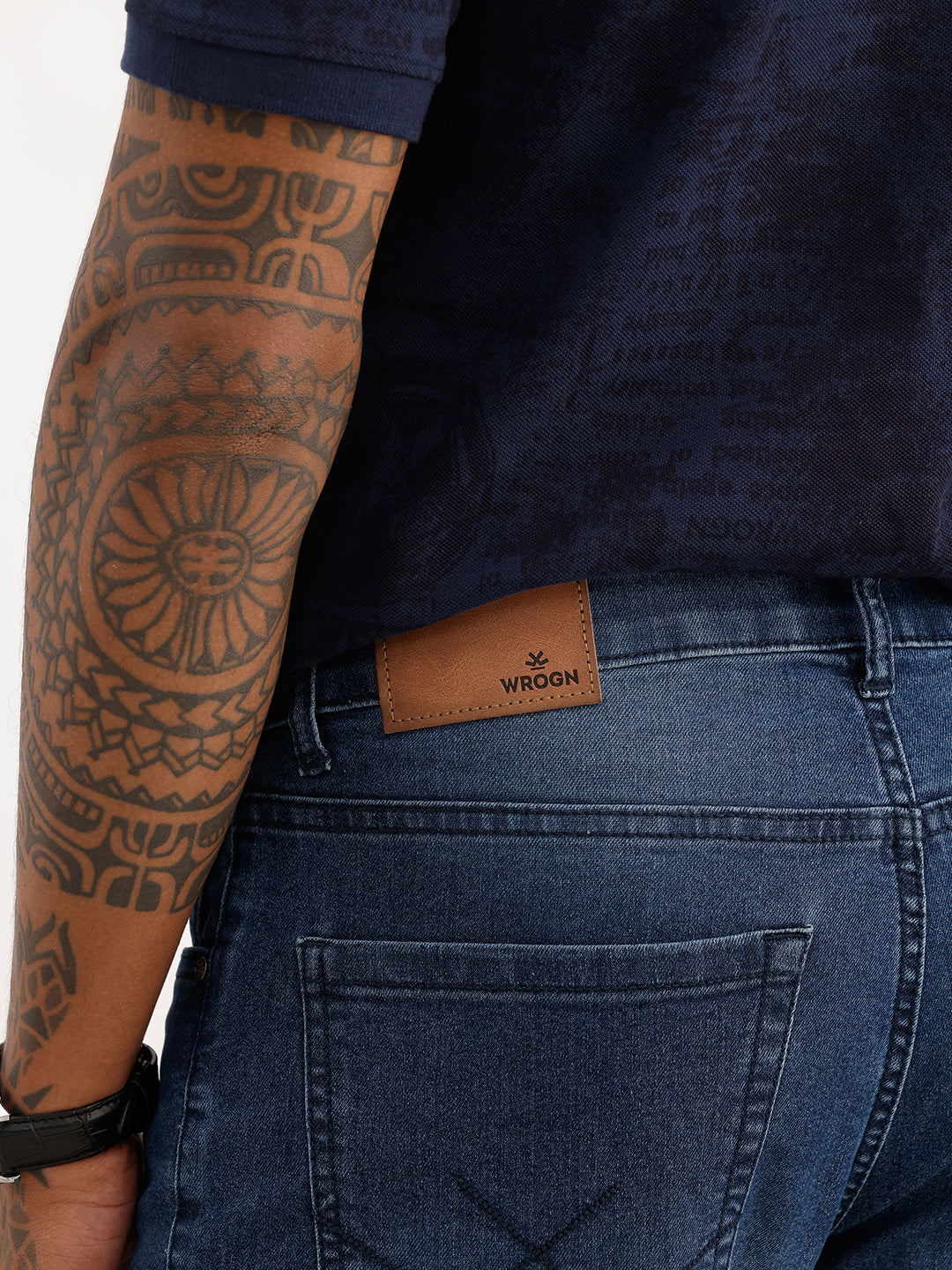 Solid Slim Fit Denim Jeans | Blue
