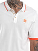 Bold White Tipped Collar Polo