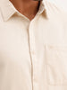 Regular Fit Solid Full Sleeve Shirt | Beige | WWSH0861MAZ