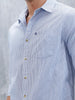 Men's Casual Striped Pattern Shirt | Blue