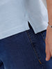 Casual Slim Fit Solid Polo T-Shirt | Light Blue