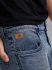 Heavy Fade Straight Fit Jeans | Blue
