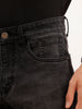 Faded Straight Fit Denim Jeans | Black