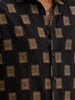 Classic Comfort Fit Jacquard Shirt | Black