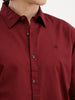 Men's solid shirt with clean tailoring and comfort fit | Wine