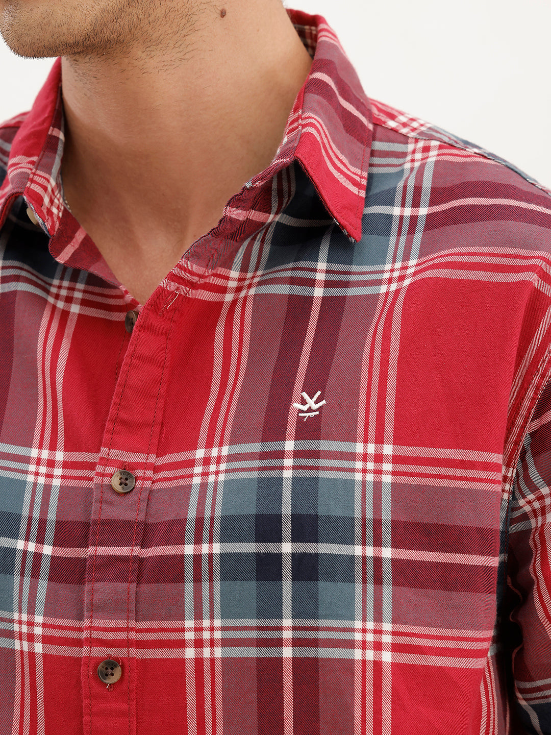 Comfort Fit Checkered Shirt | Red