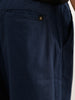 Classic Solid Loose Fit Trouser | Navy Blue