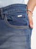 Faded Skinny Crop Denim | Blue
