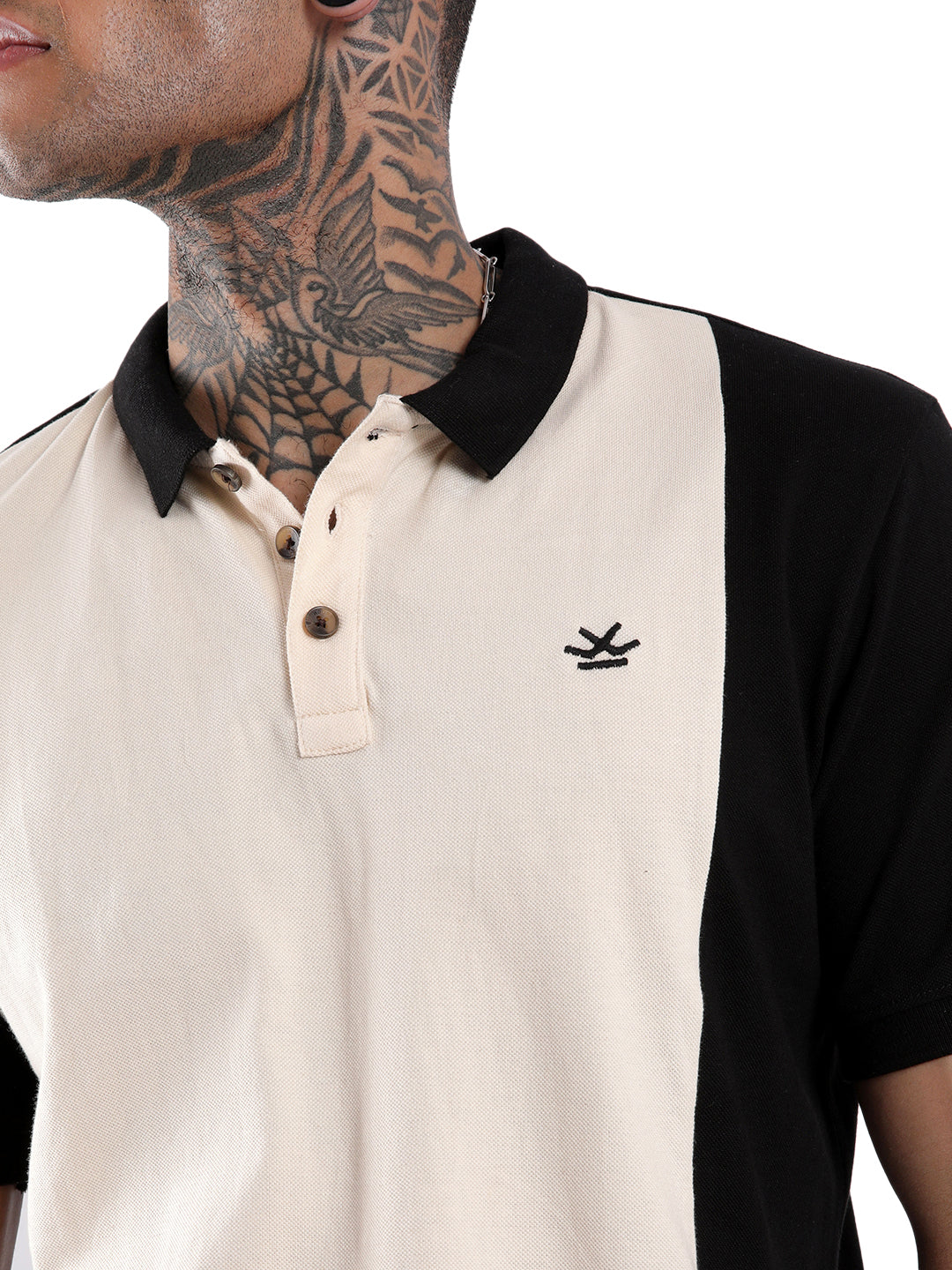 Elite Black And White Polo T-Shirt