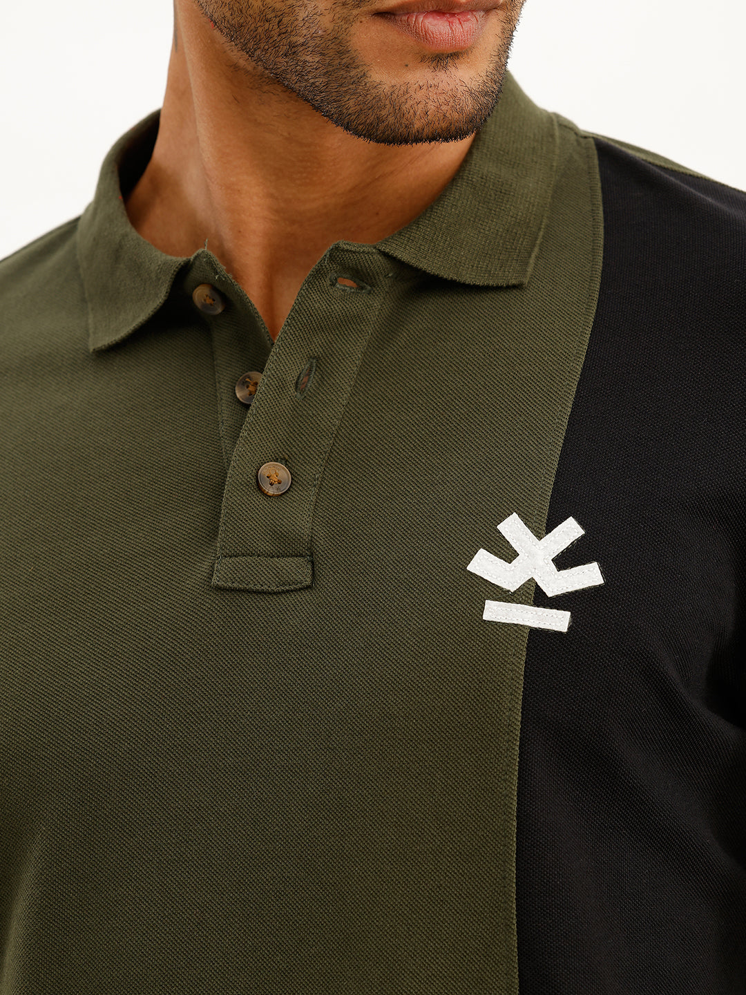 Classic Cut & Sew Polo T-Shirt | Olive