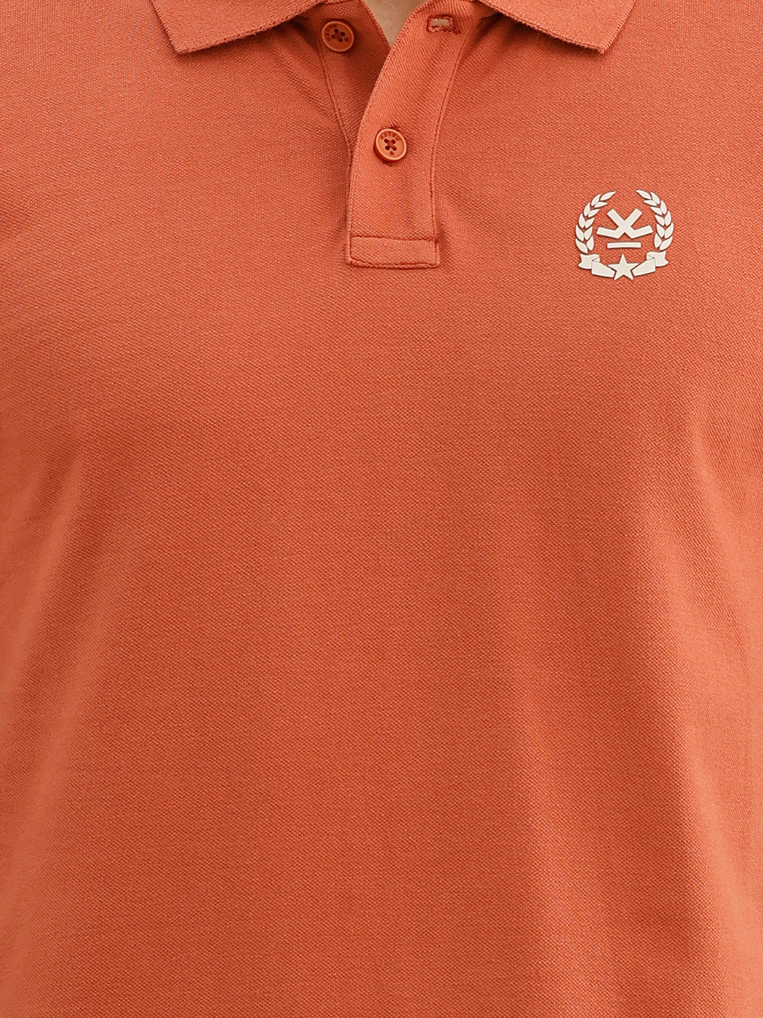 Classic Placement Printed Polo T-Shirt | Rust | WWTS302F