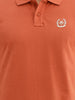 Classic Placement Printed Polo T-Shirt | Rust | WWTS302F