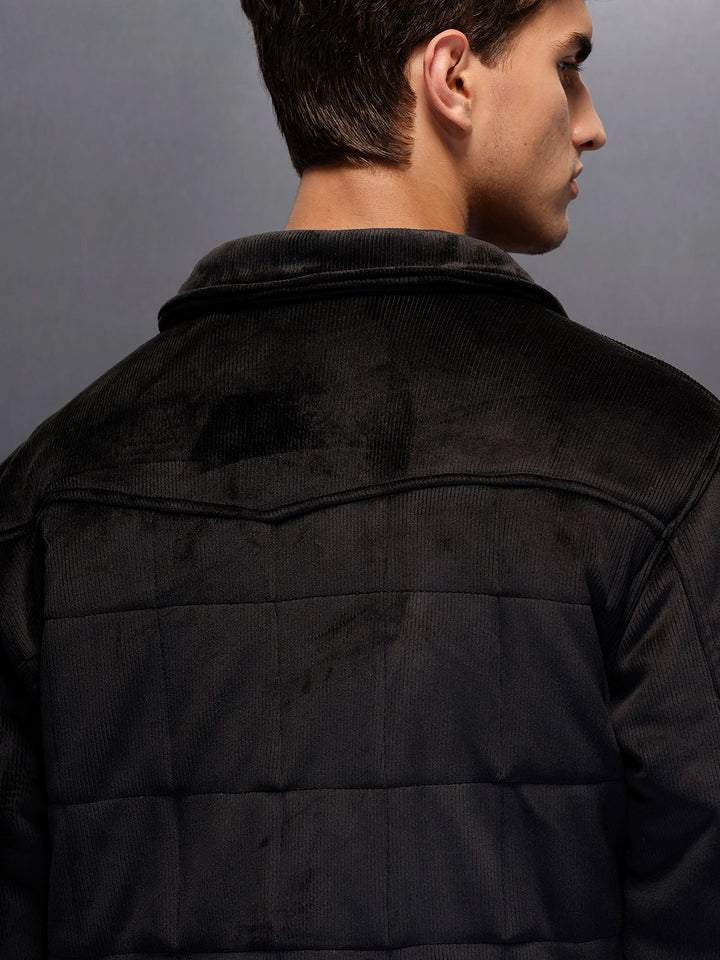 Men's Casual Oversized Jacket  | Black