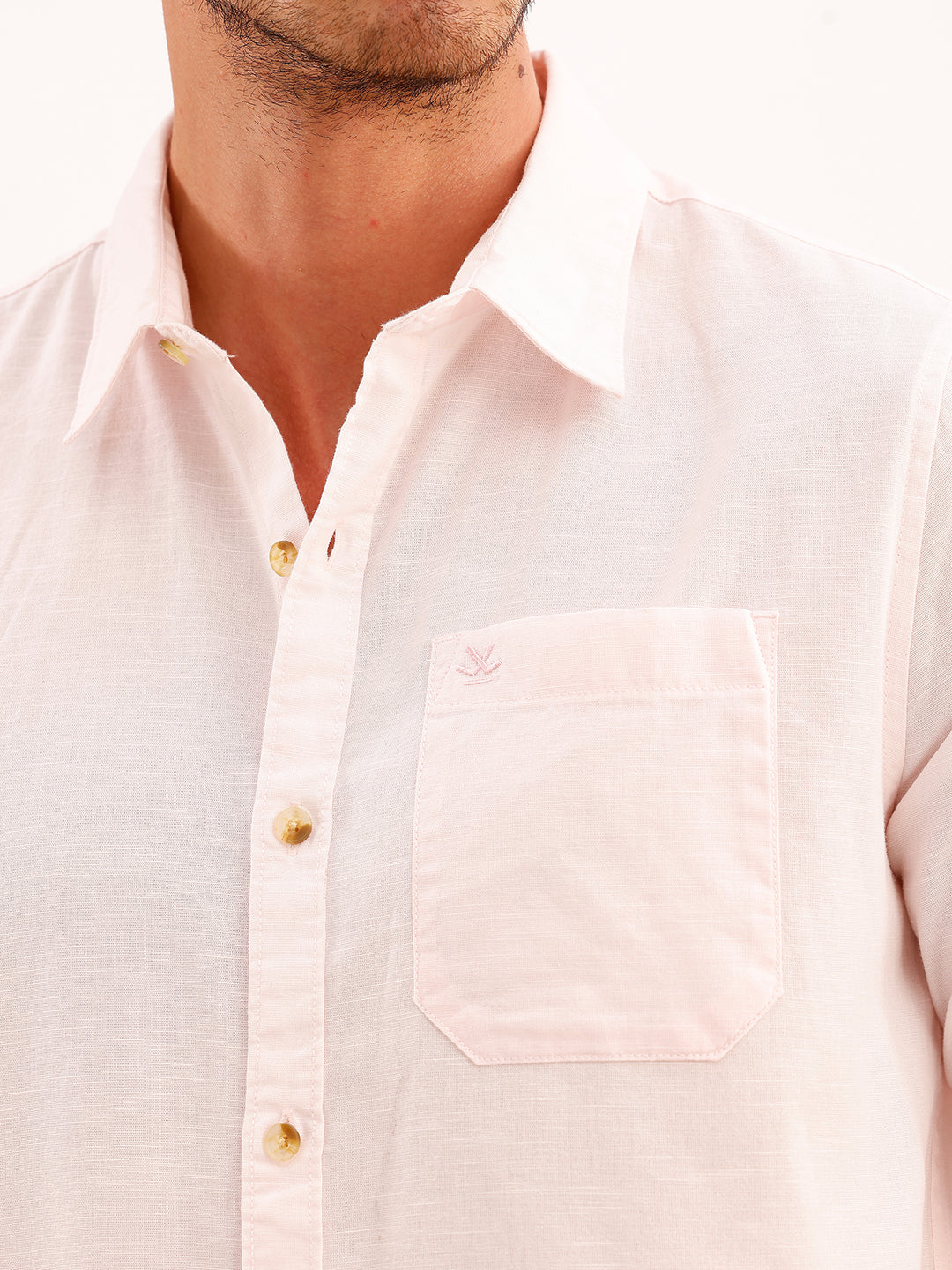 Solid Regular Fit Full Sleeve Shirt | Pink | WWSH9003F