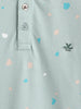 Printed Slim Fit Polo T-Shirt | Olive