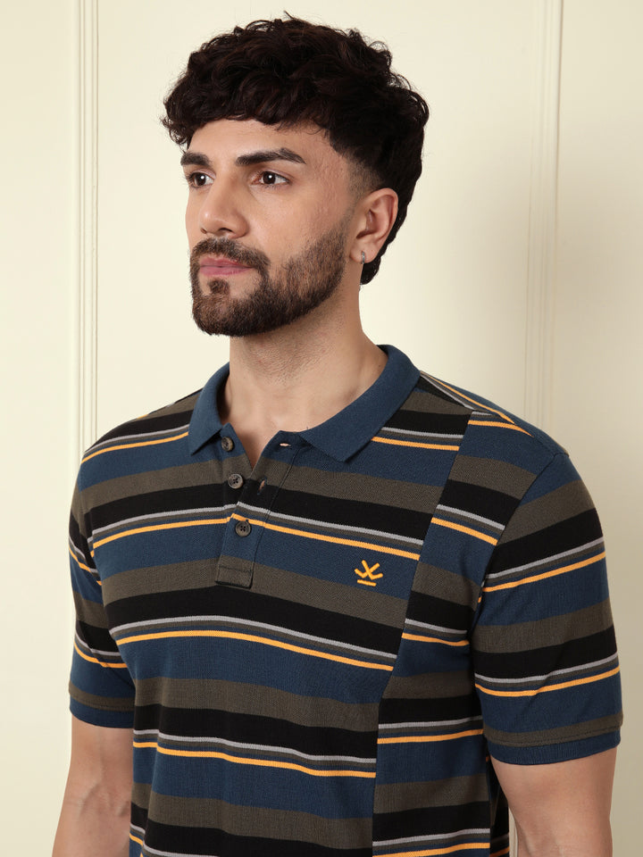 Pure Cotton Yarn Dyed Polo | Dark Blue