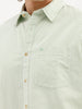 Regular Fit Striped Shirt | Light Green