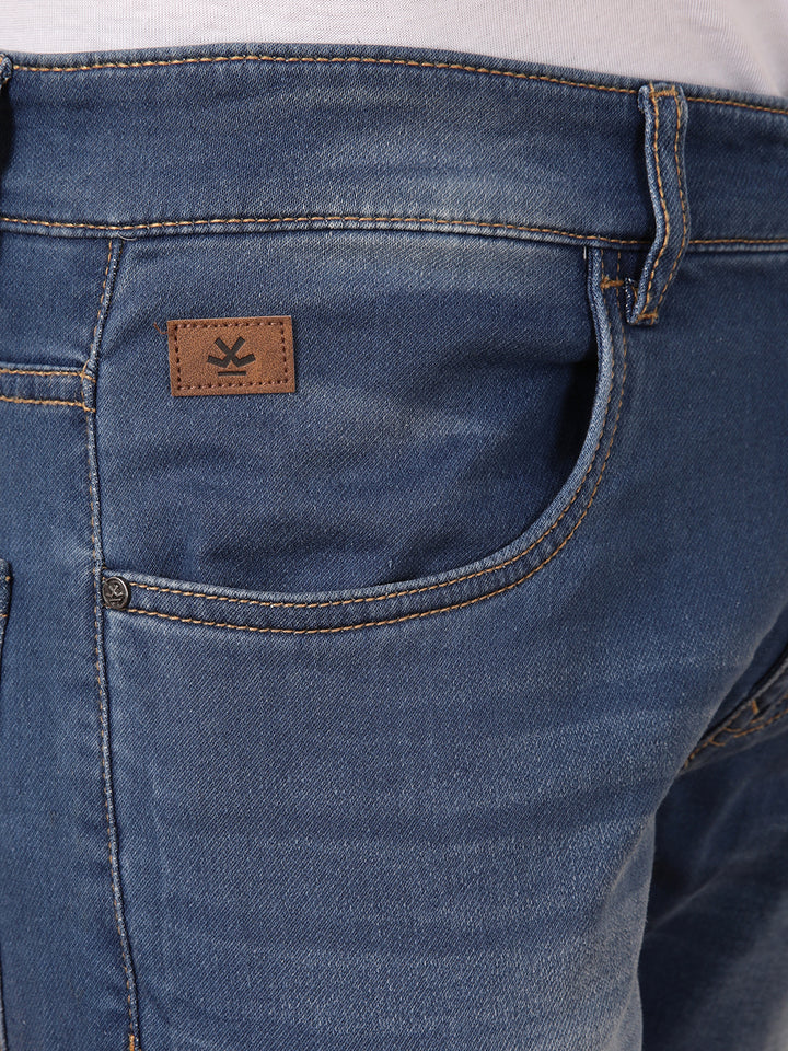 Faded Tapered Fit Jeans | Blue
