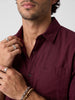Solid Full Sleeve Shirt | Maroon