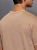 Solid Oversized T-Shirt   |  Beige